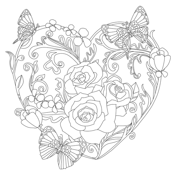Dibujos para colorear e imprimir Corazones