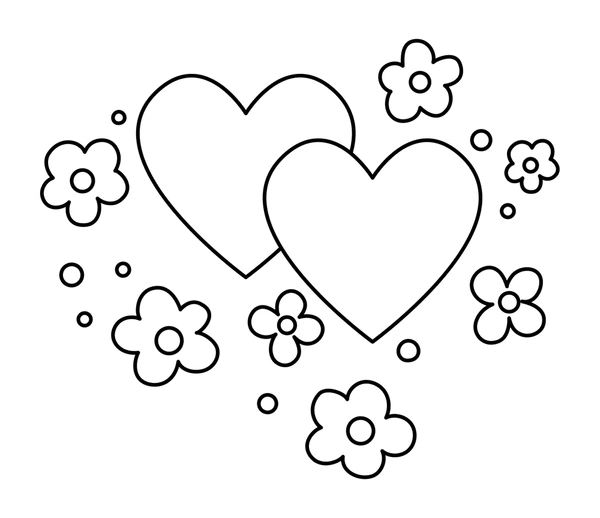 Dibujos para colorear e imprimir Corazones