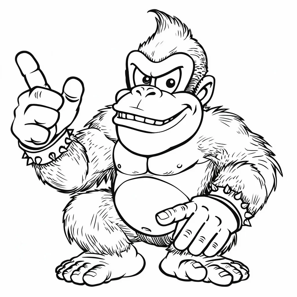 Dibujos para colorear e imprimir Donkey Kong