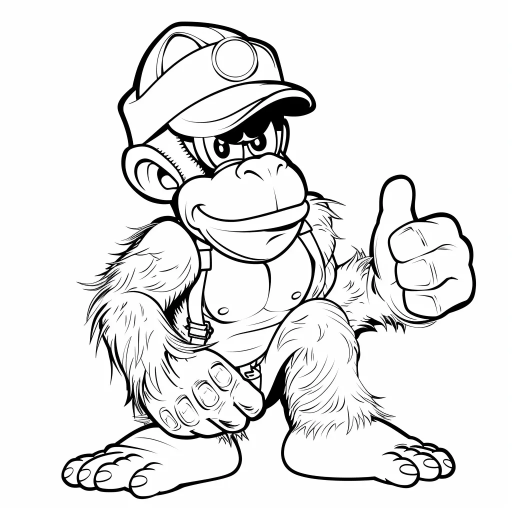 Dibujos para colorear e imprimir Donkey Kong