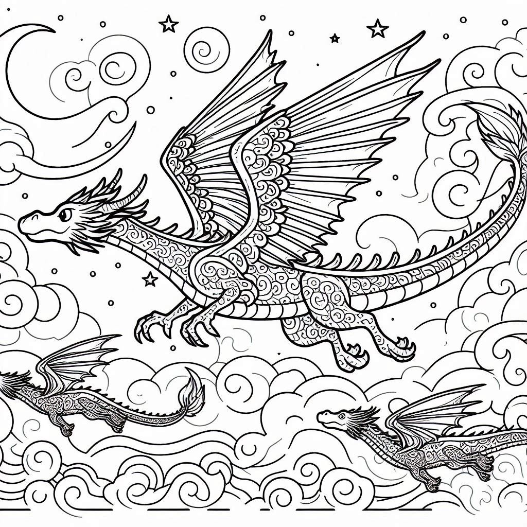 Dibujos para colorear e imprimir Dragones