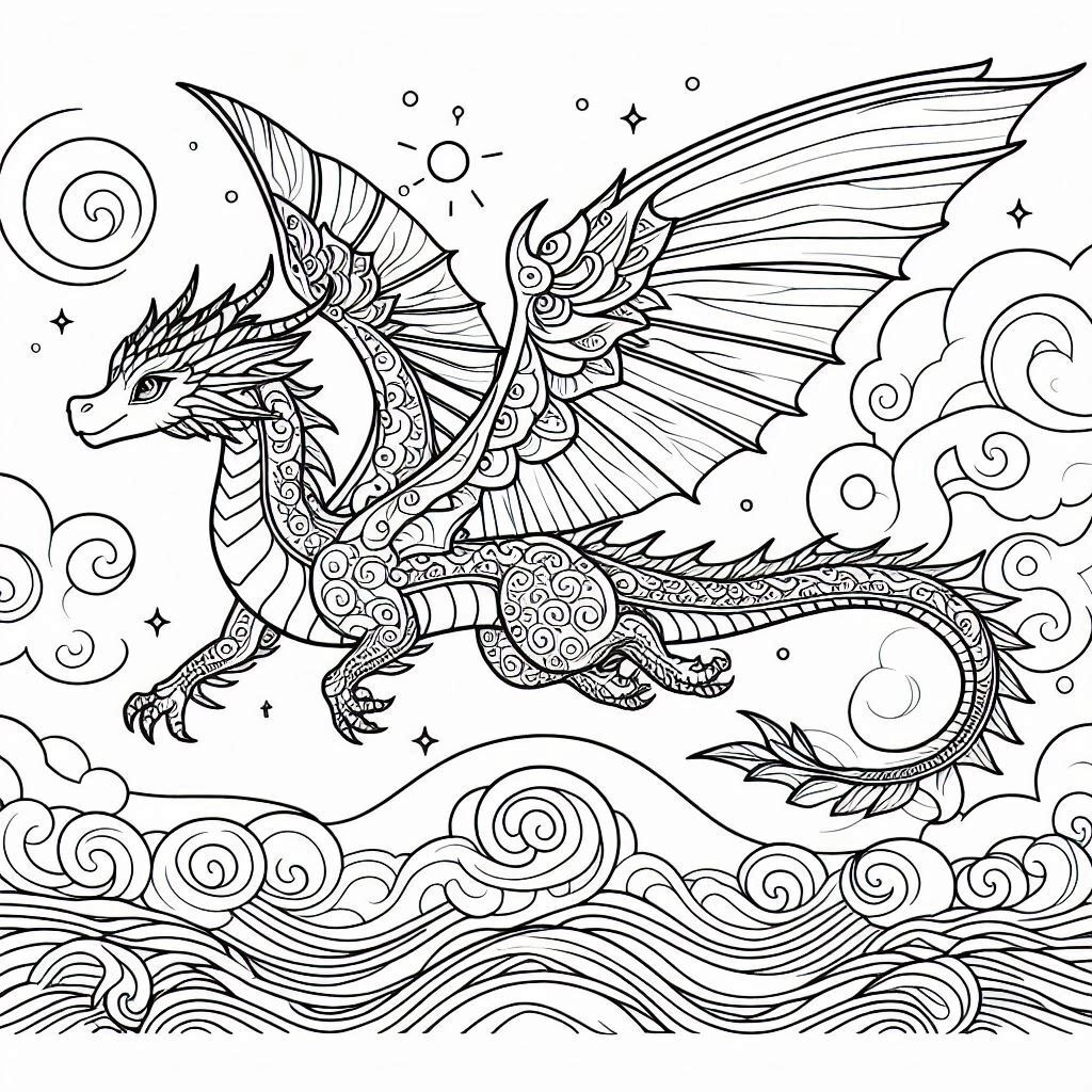 Dibujos para colorear e imprimir Dragones