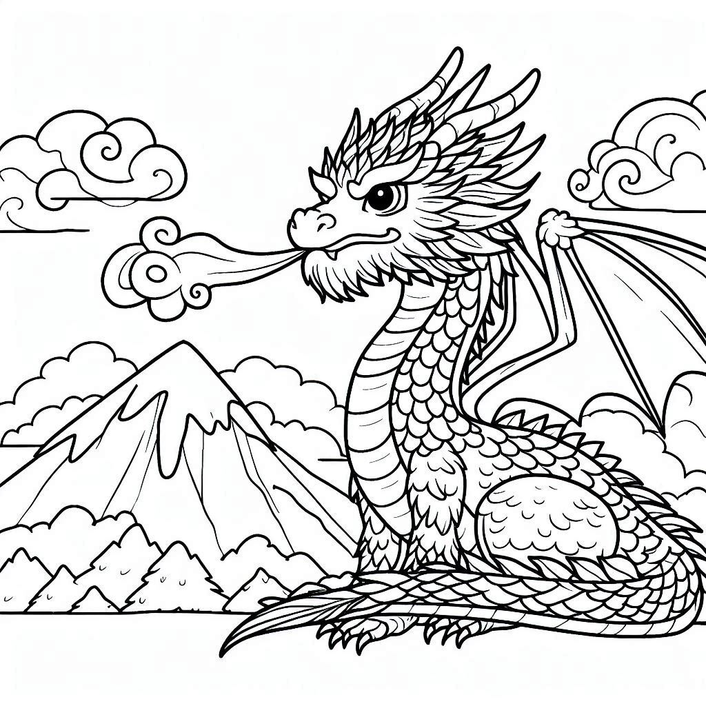 Dibujos para colorear e imprimir Dragones