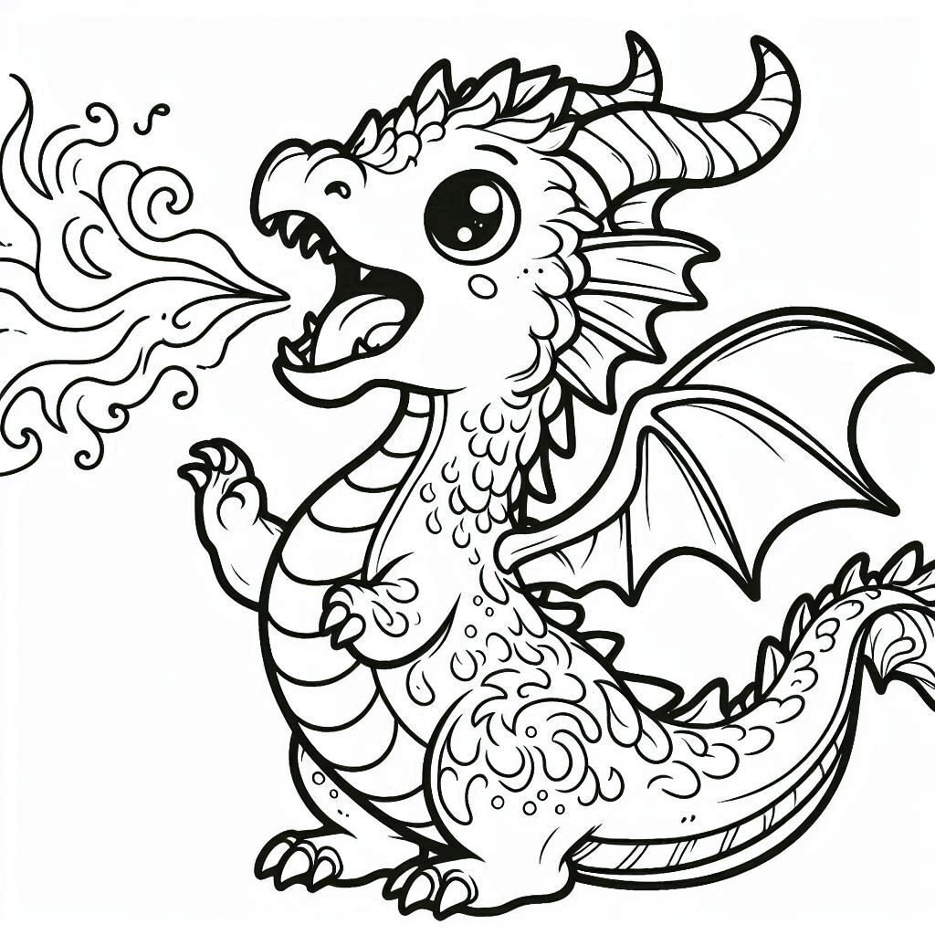 Dibujos para colorear e imprimir Dragones