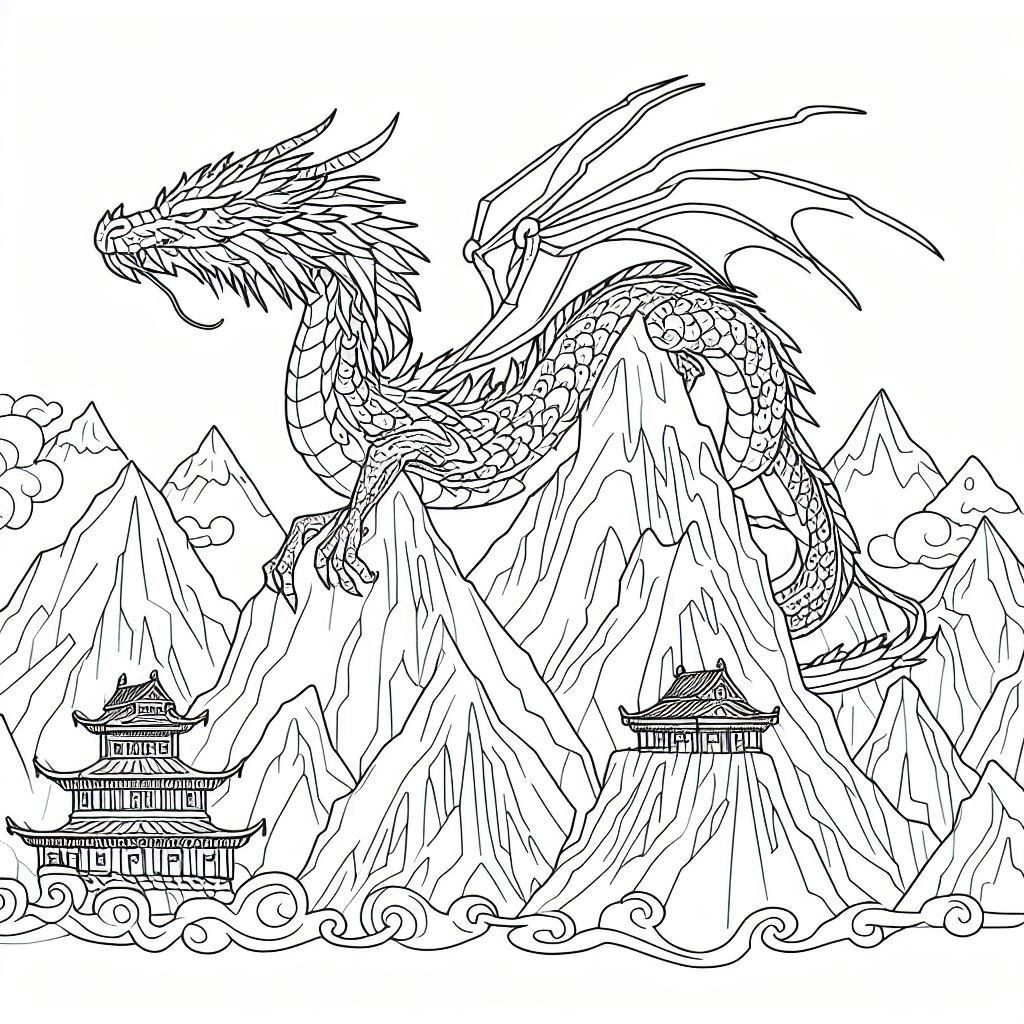 Dibujos para colorear e imprimir Dragones