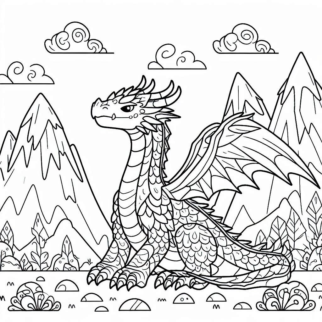 Dibujos para colorear e imprimir Dragones