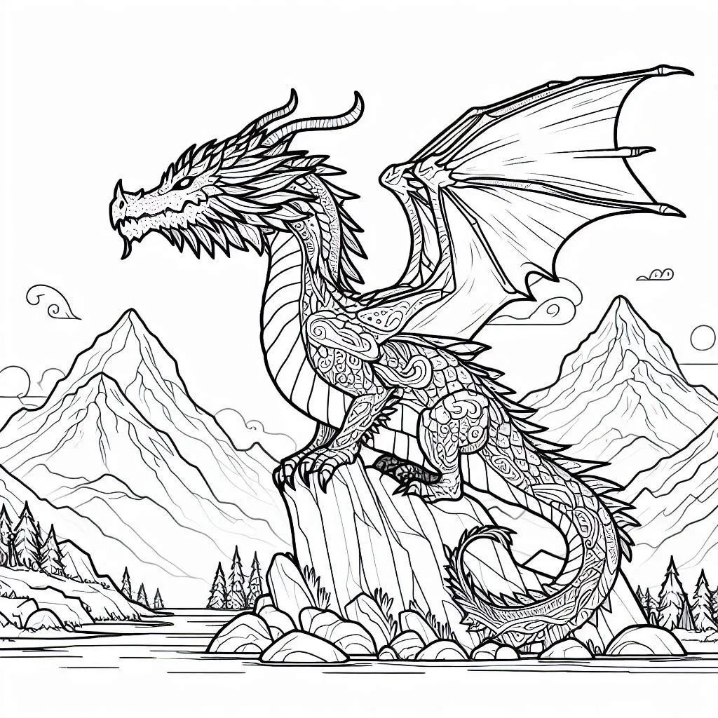 Dibujos para colorear e imprimir Dragones