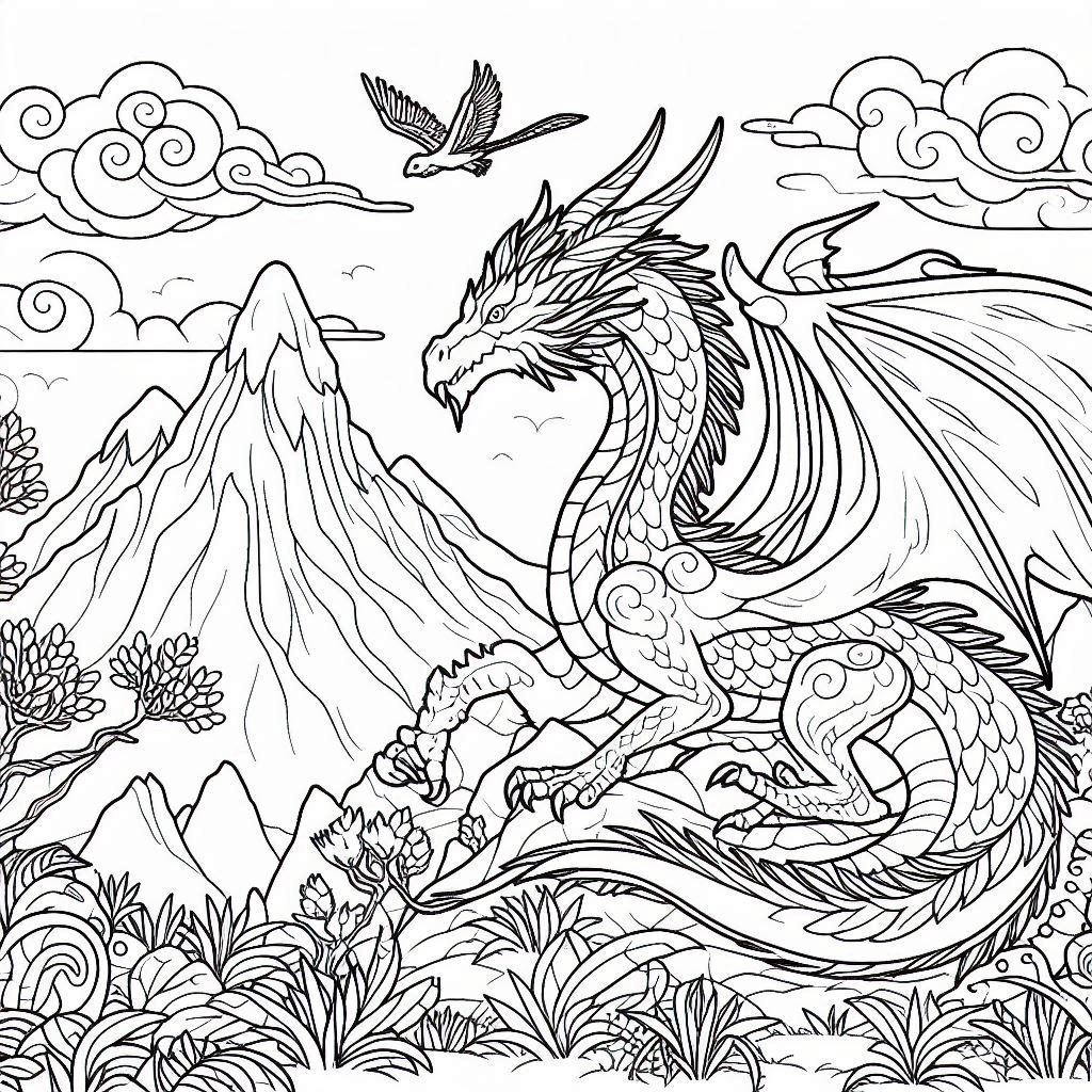 Dibujos para colorear e imprimir Dragones
