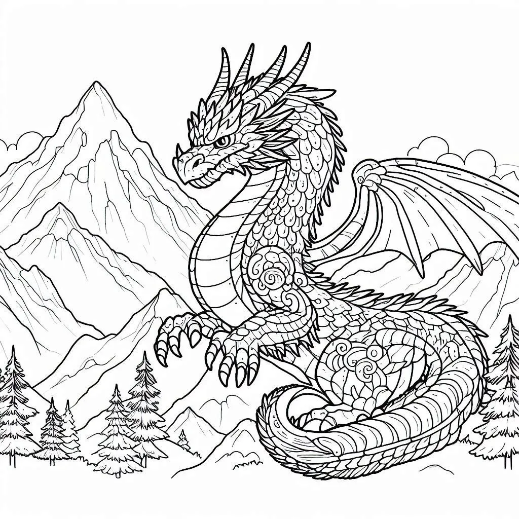 Dibujos para colorear e imprimir Dragones
