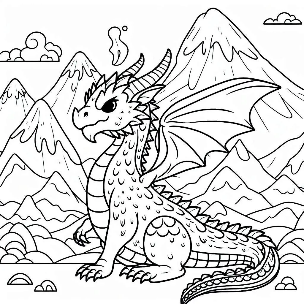 Dibujos para colorear e imprimir Dragones