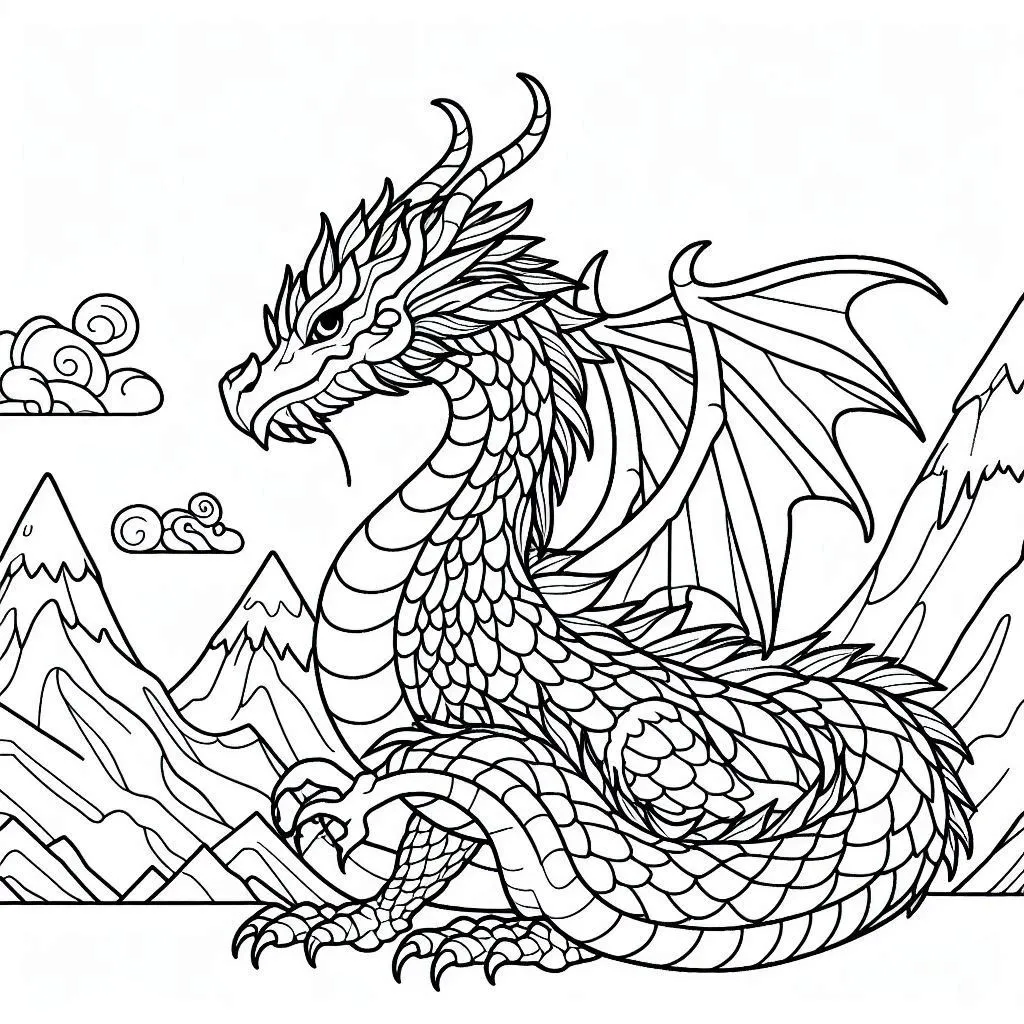 Dibujos para colorear e imprimir Dragones