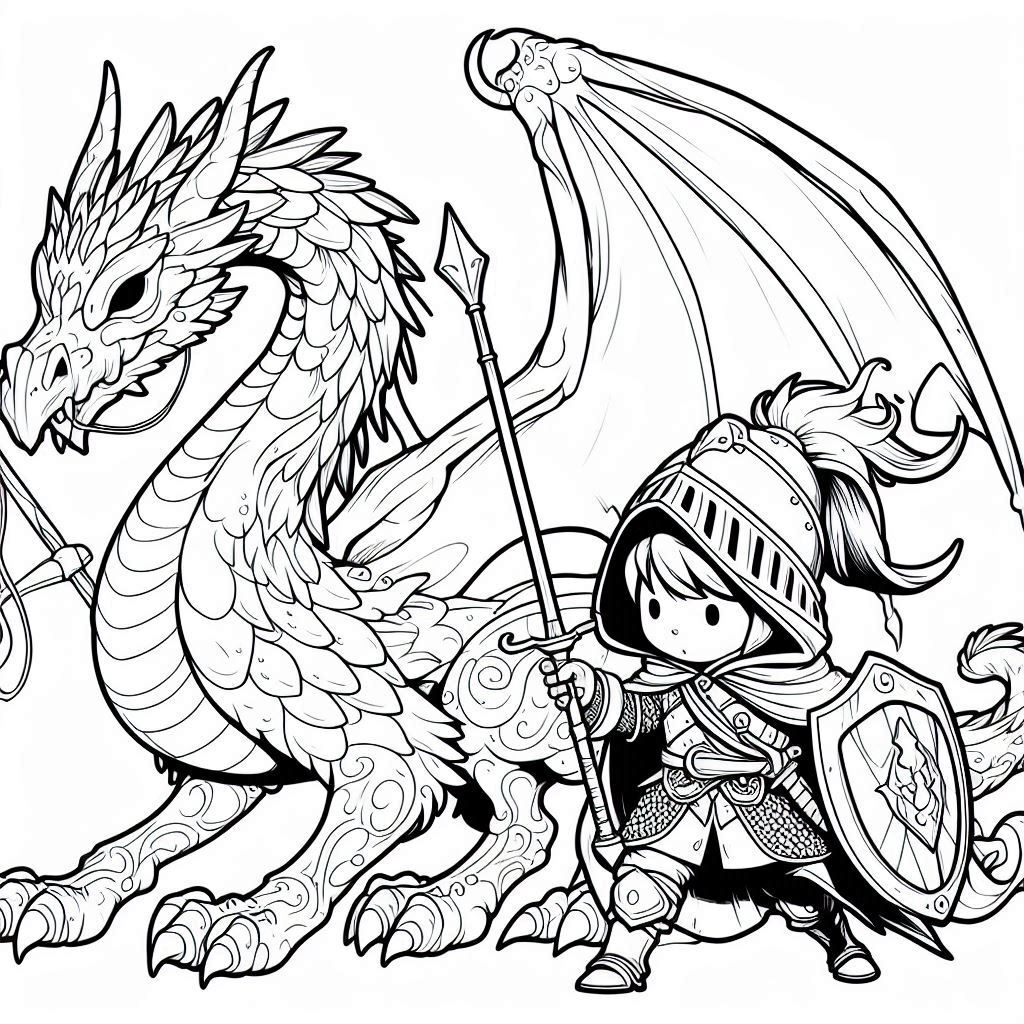 Dibujos para colorear e imprimir Dragones