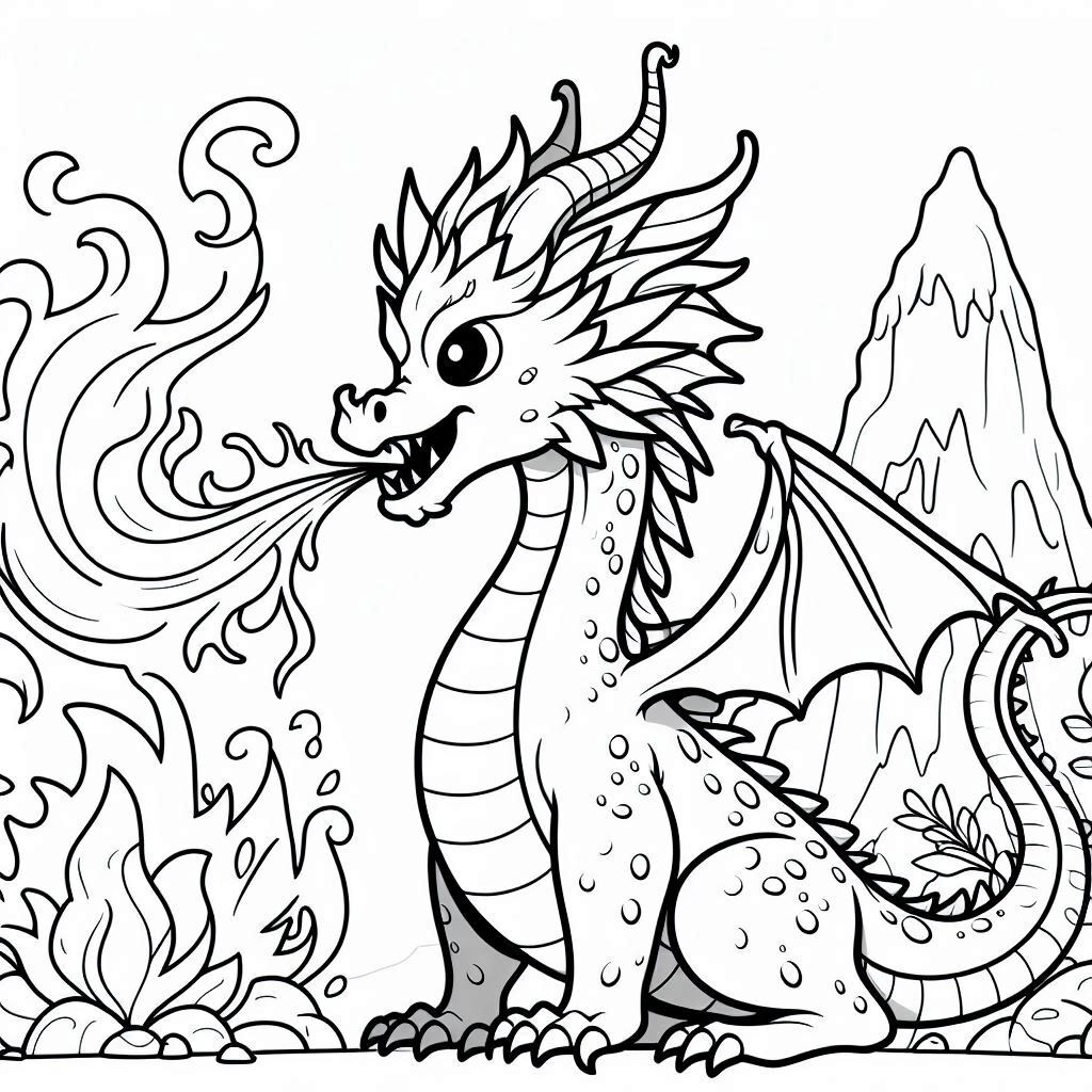 Dibujos para colorear e imprimir Dragones
