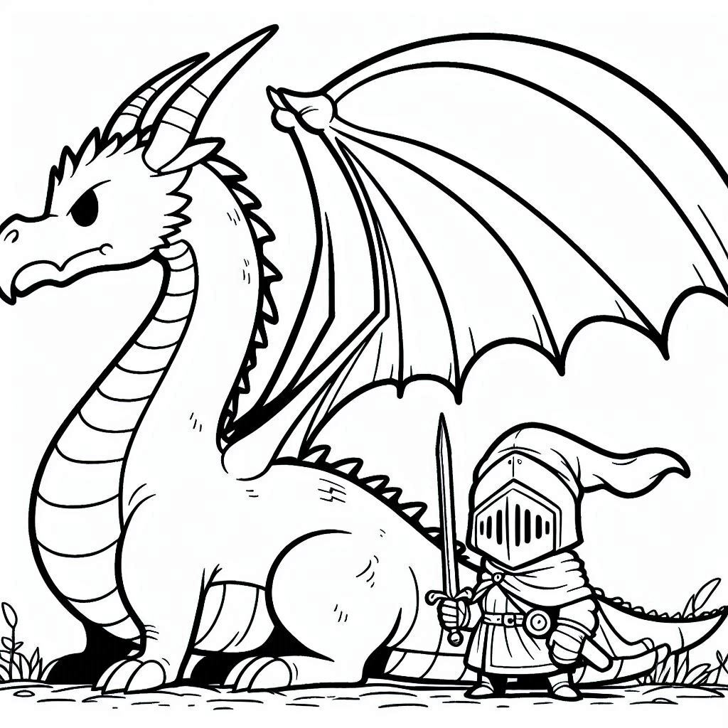 Dibujos para colorear e imprimir Dragones