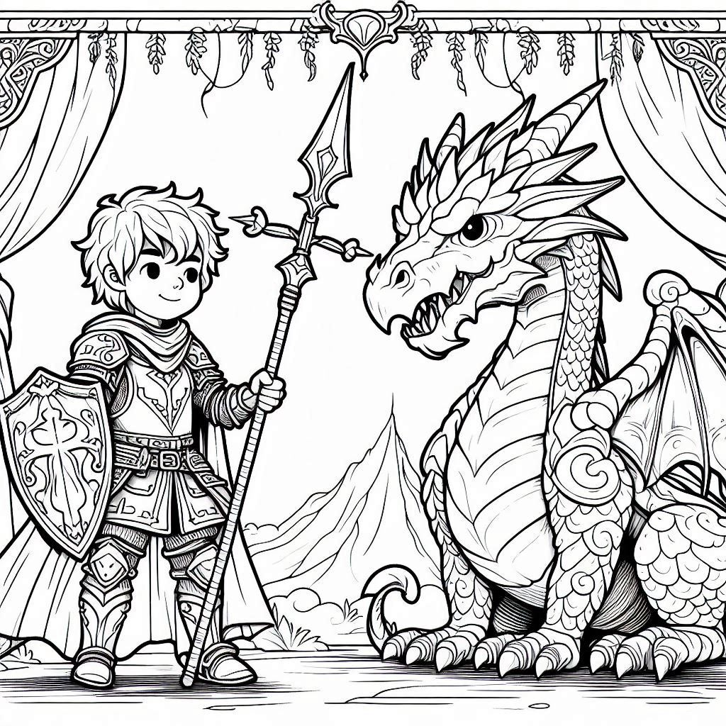 Dibujos para colorear e imprimir Dragones