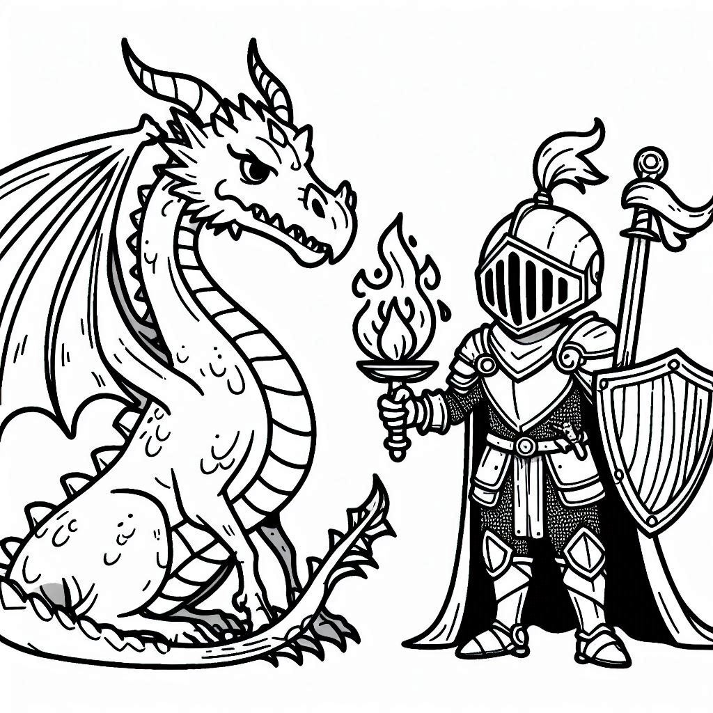 Dibujos para colorear e imprimir Dragones