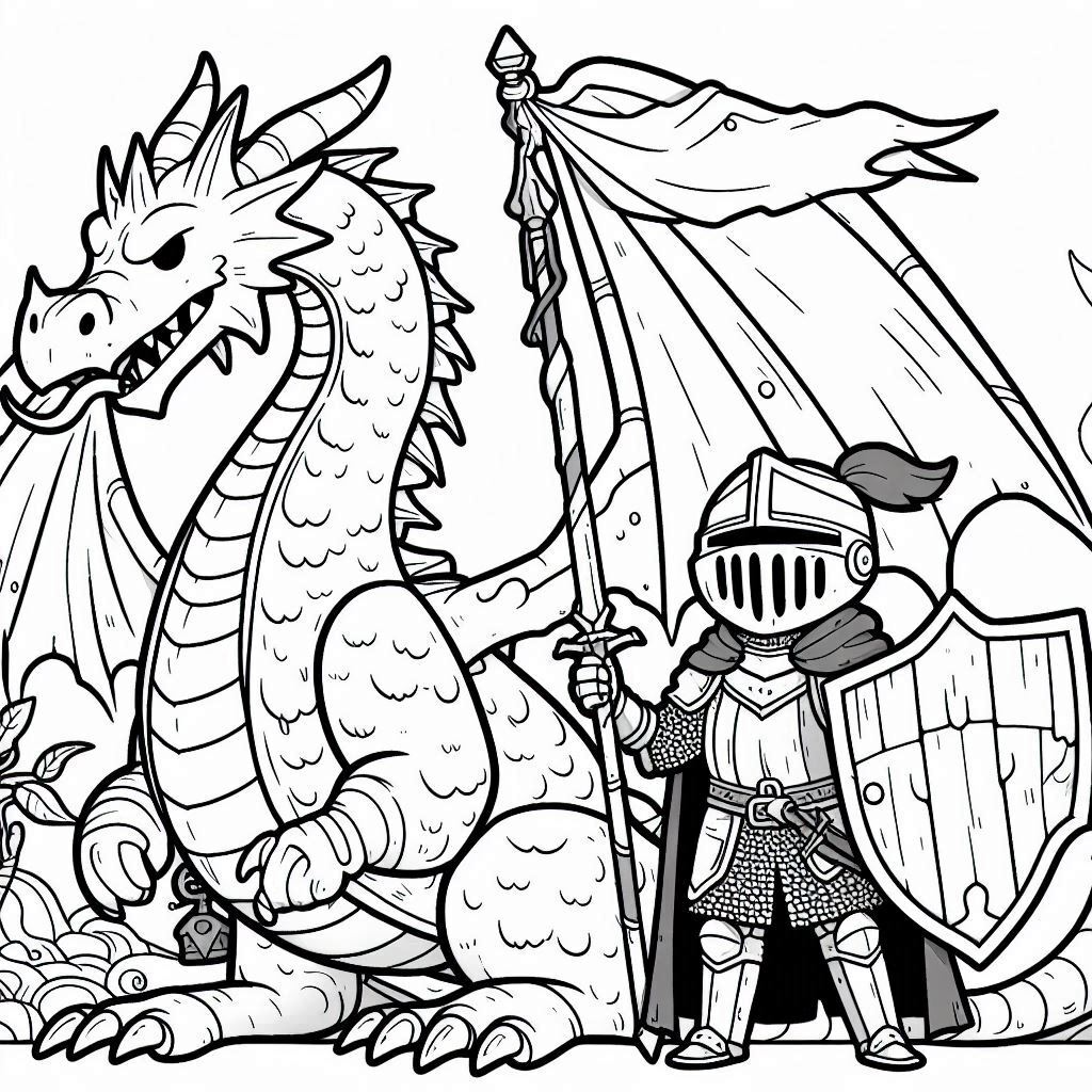 Dibujos para colorear e imprimir Dragones