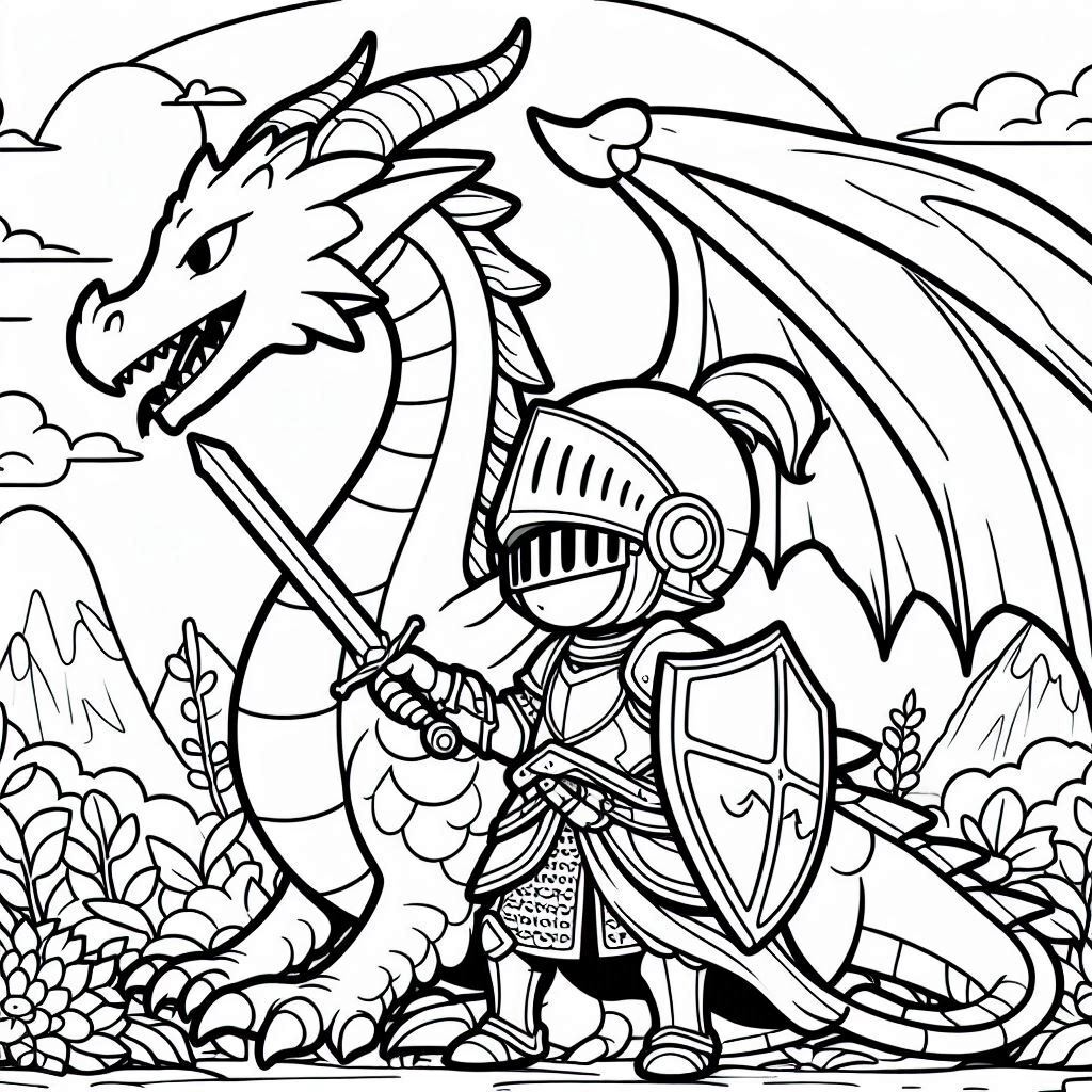 Dibujos para colorear e imprimir Dragones