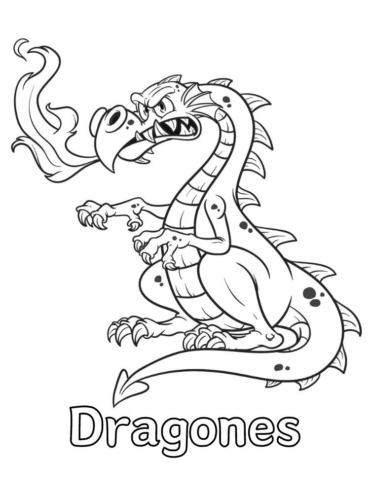 Dibujos para colorear e imprimir Dragones