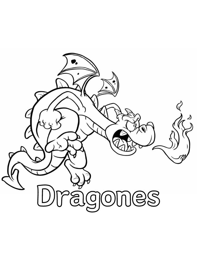 Dibujos para colorear e imprimir Dragones