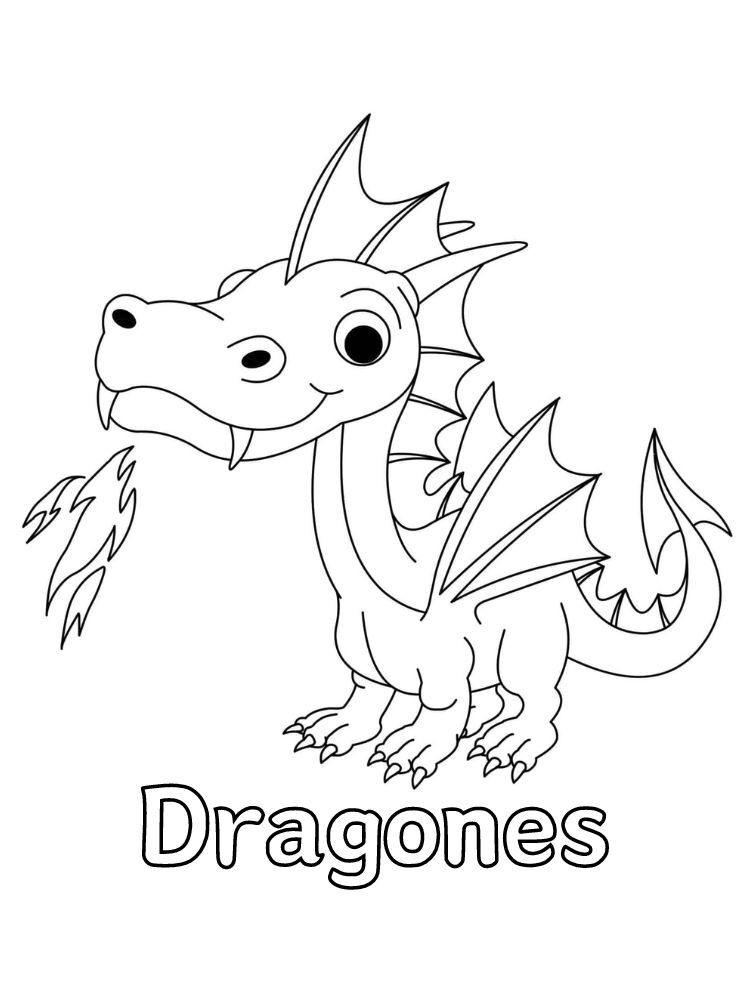 Dibujos para colorear e imprimir Dragones