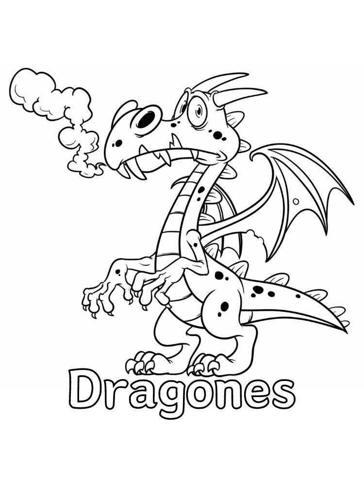 Dibujos para colorear e imprimir Dragones