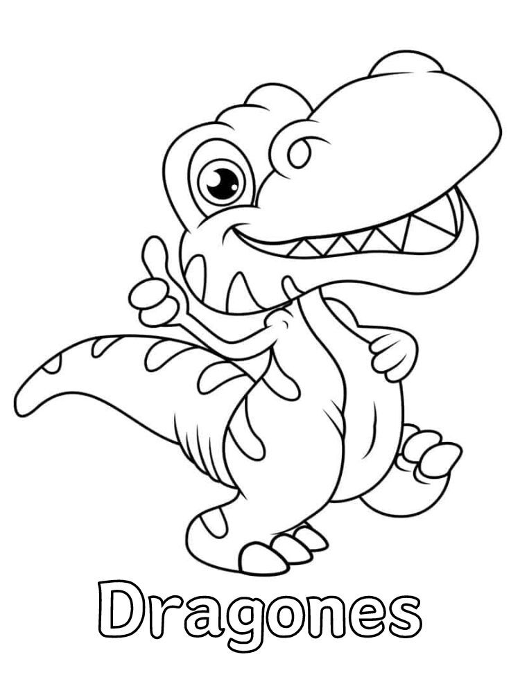 Dibujos para colorear e imprimir Dragones