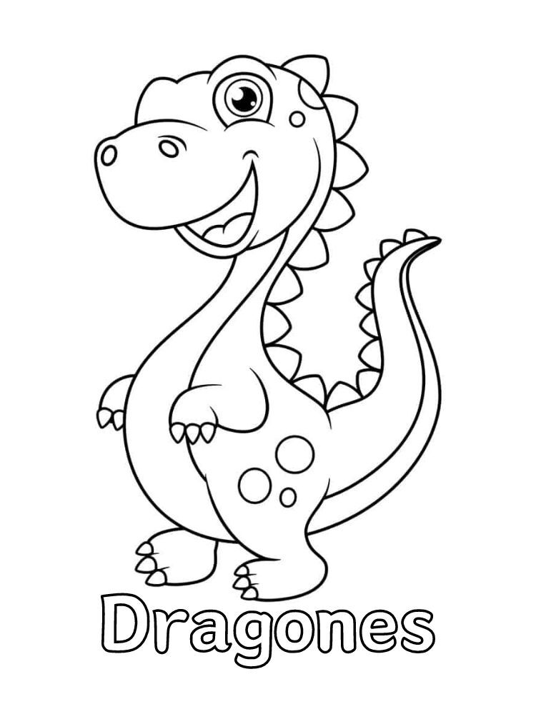 Dibujos para colorear e imprimir Dragones
