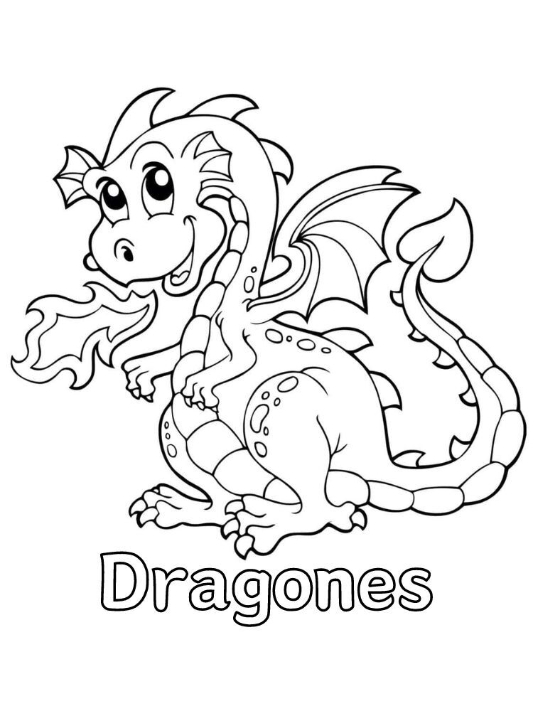 Dibujos para colorear e imprimir Dragones