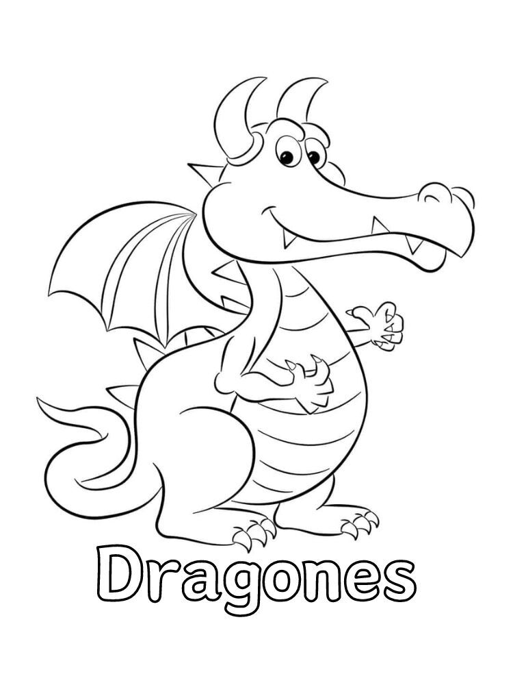 Dibujos para colorear e imprimir Dragones