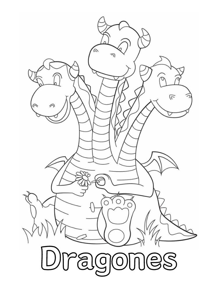Dibujos para colorear e imprimir Dragones
