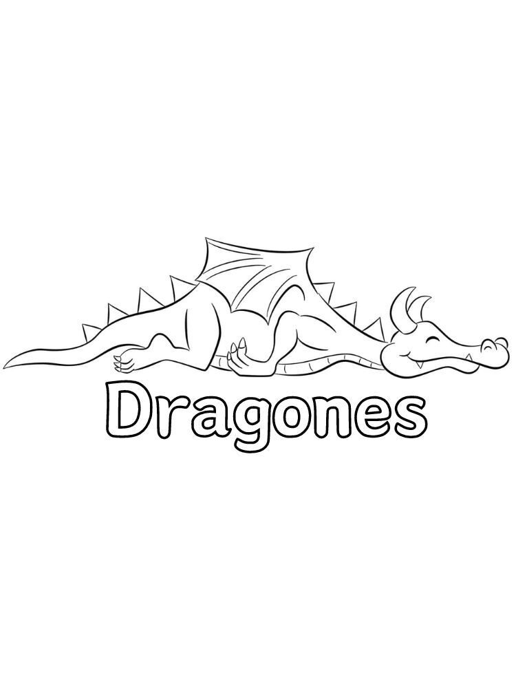 Dibujos para colorear e imprimir Dragones