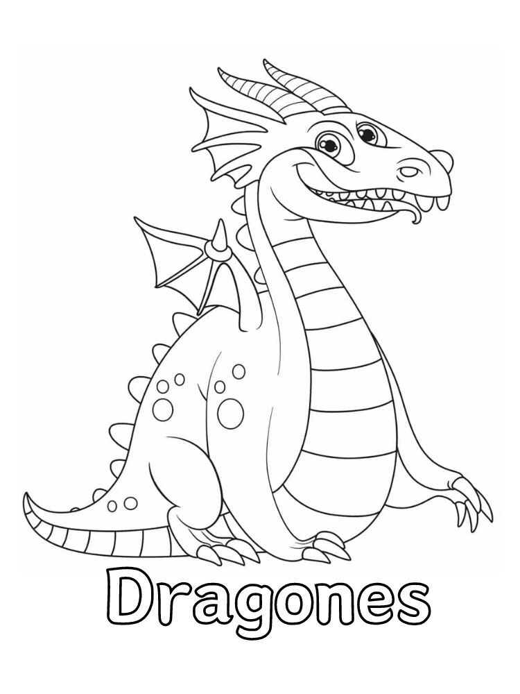 Dibujos para colorear e imprimir Dragones