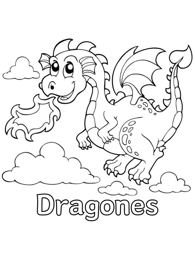 Dibujos para colorear e imprimir Dragones