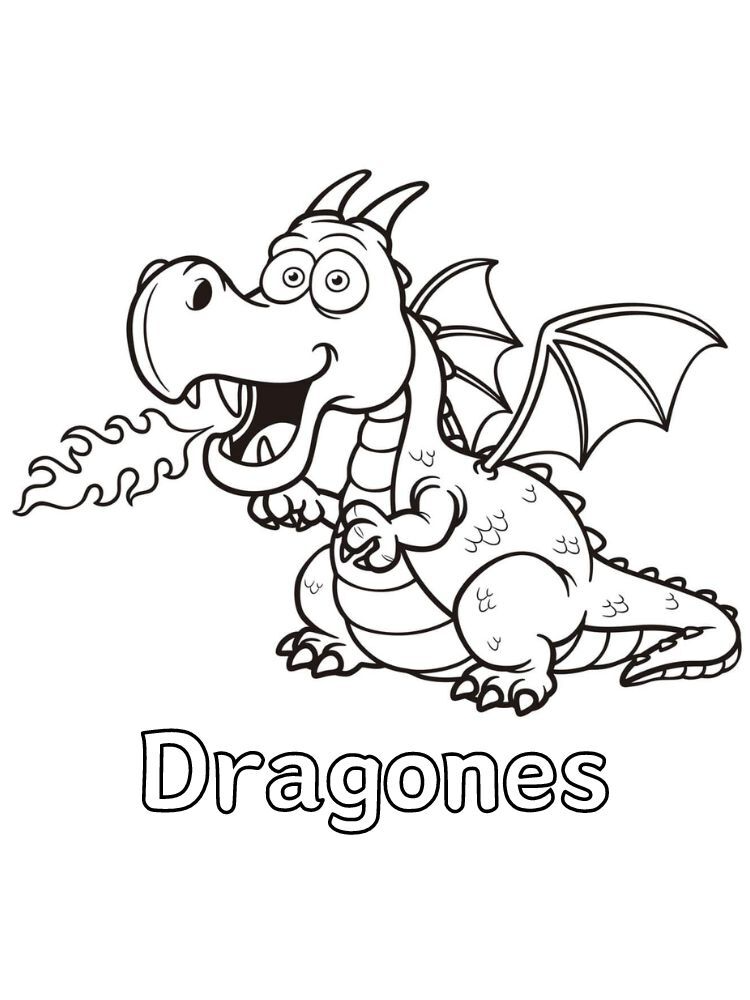 Dibujos para colorear e imprimir Dragones