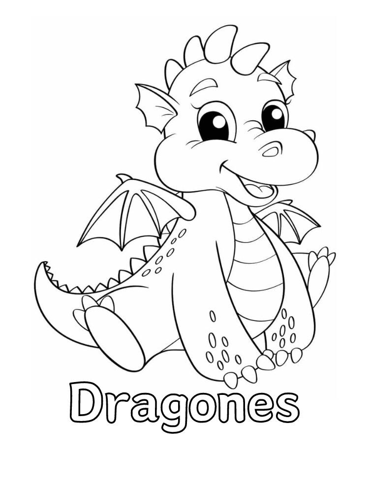 Dibujos para colorear e imprimir Dragones