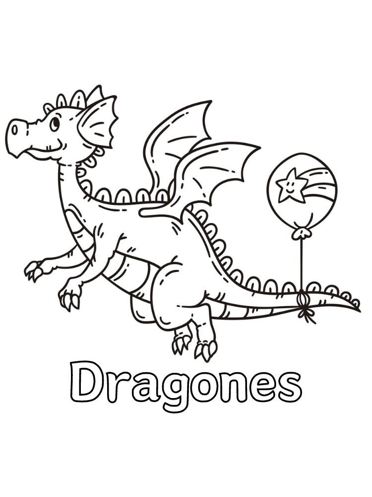Dibujos para colorear e imprimir Dragones