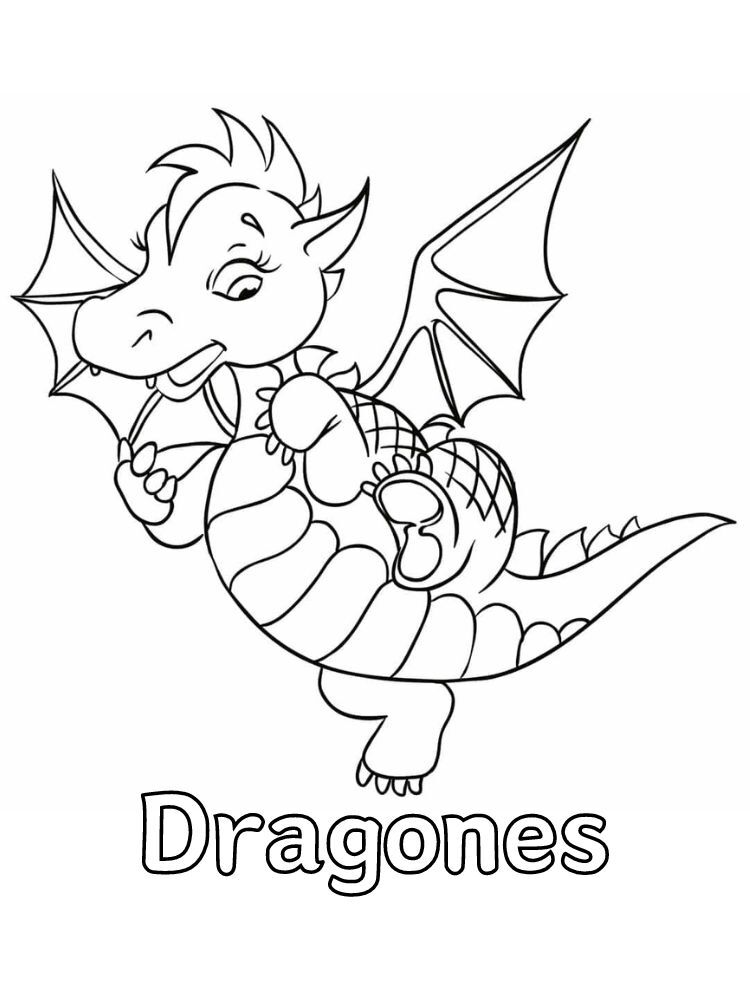 Dibujos para colorear e imprimir Dragones