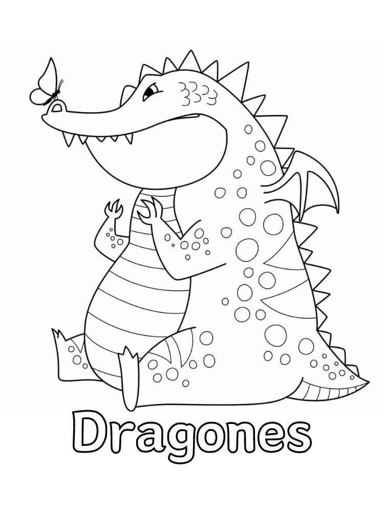 Dibujos para colorear e imprimir Dragones