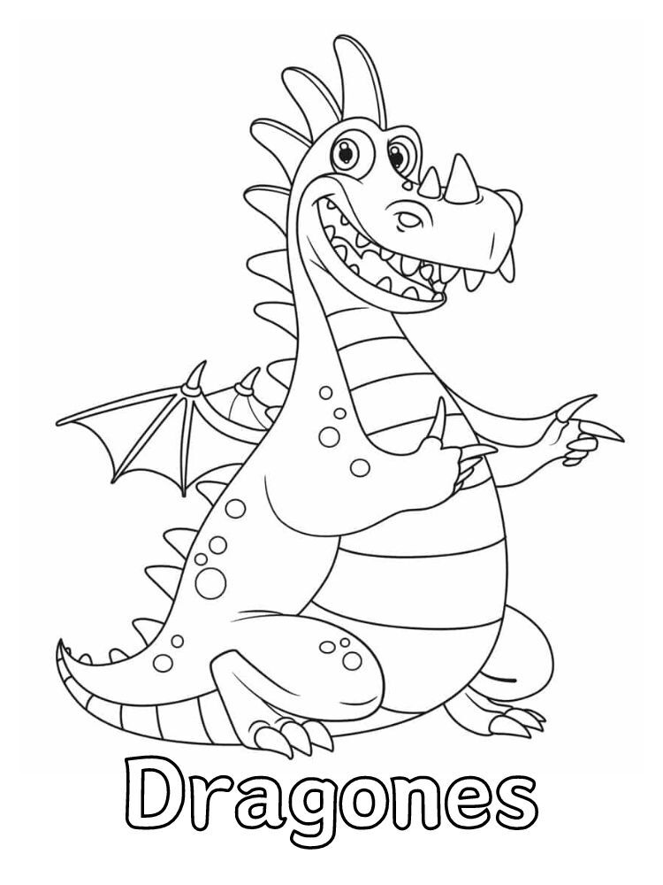 Dibujos para colorear e imprimir Dragones