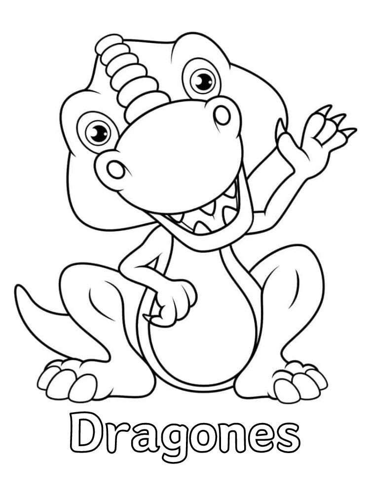 Dibujos para colorear e imprimir Dragones