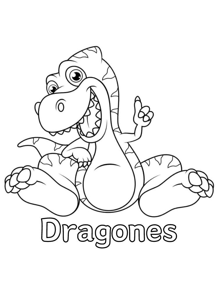 Dibujos para colorear e imprimir Dragones