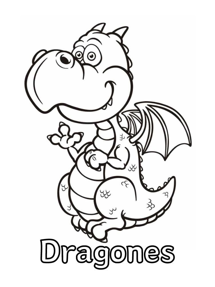 Dibujos para colorear e imprimir Dragones
