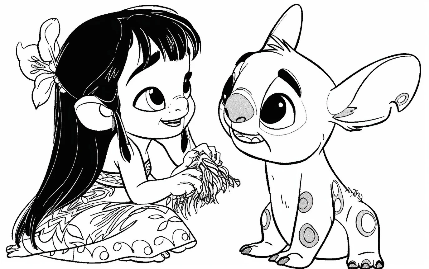 Dibujos para colorear e imprimir Lilo Y Stitch