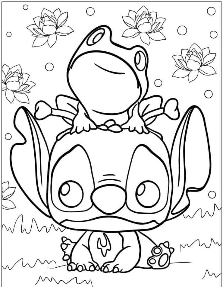 Dibujos para colorear e imprimir Lilo Y Stitch