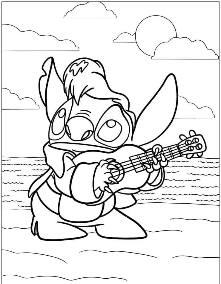 Dibujos para colorear e imprimir Lilo Y Stitch