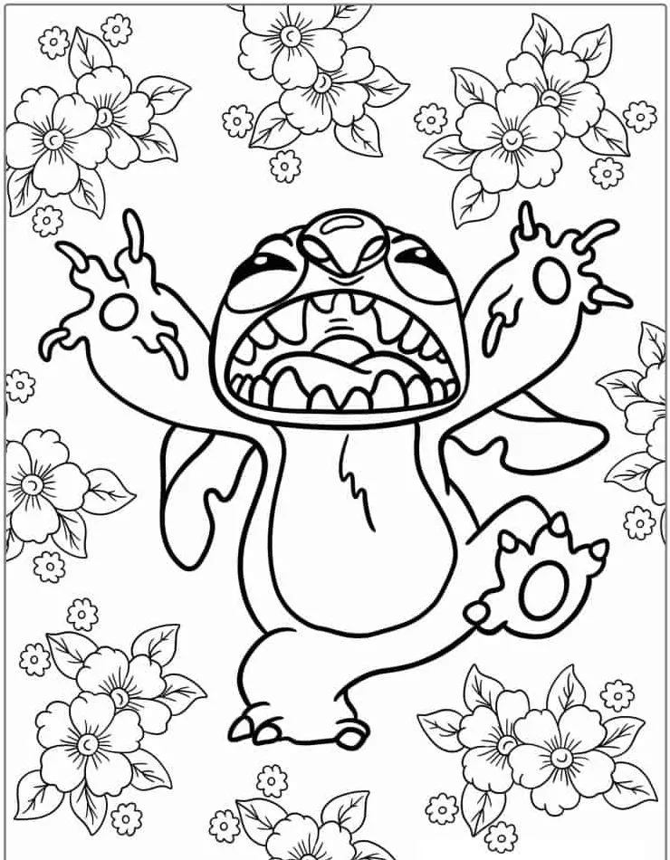 Dibujos para colorear e imprimir Lilo Y Stitch