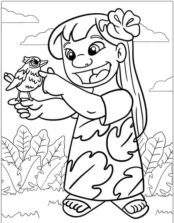 Dibujos para colorear e imprimir Lilo Y Stitch