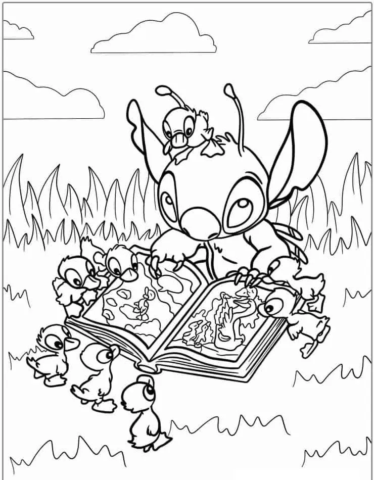 Dibujos para colorear e imprimir Lilo Y Stitch