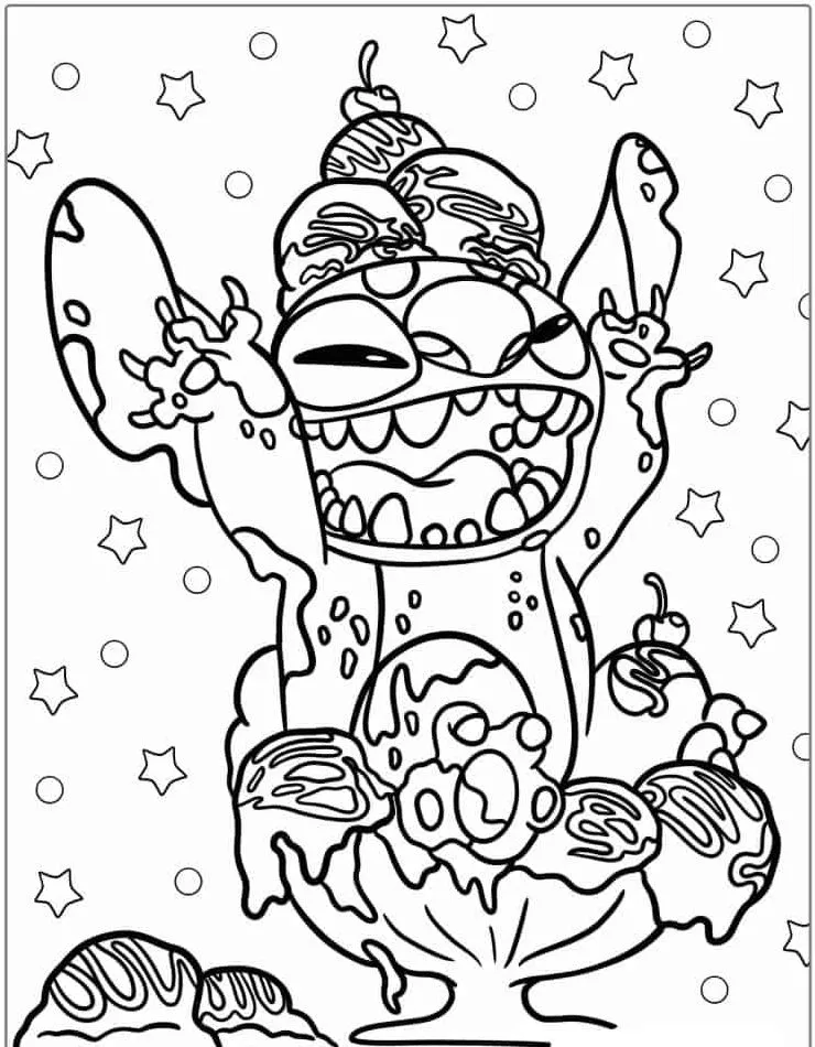 Dibujos para colorear e imprimir Lilo Y Stitch